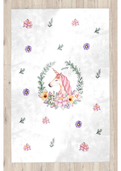 Unicorn Bambu Çocuk Odası Halısı