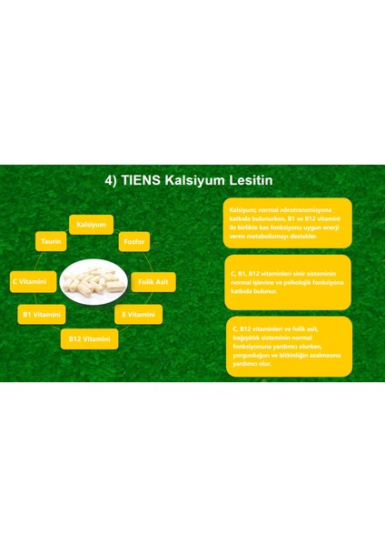 Nutrient Kalsiyum Lesitin İçeren Takviye Edici Gıda