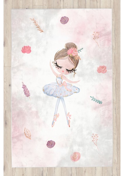 Balerin Bambu Çocuk Odası Halısı