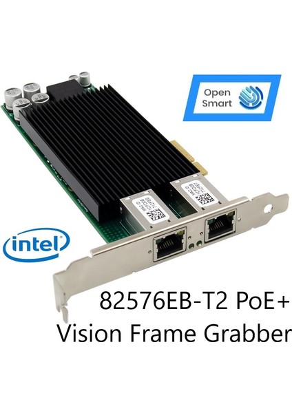 Intel 82576EB Dual Port 1gbe Poe+ Vision Frame Grabber Nic Adapter - OPS7231NT