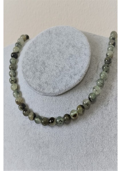 8 mm Prehnit Prinayt Doğal Taş Kolye fiyatları