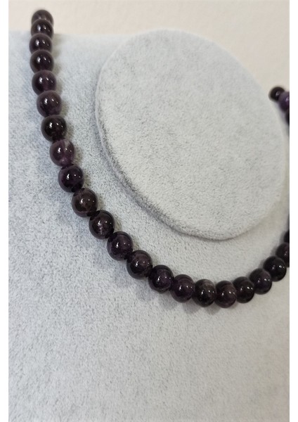 8 mm Ametist Doğal Taş Kolye fiyatları
