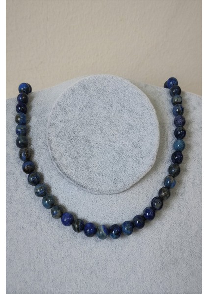 8 mm Lapis Lazuli Doğal Taş Kolye