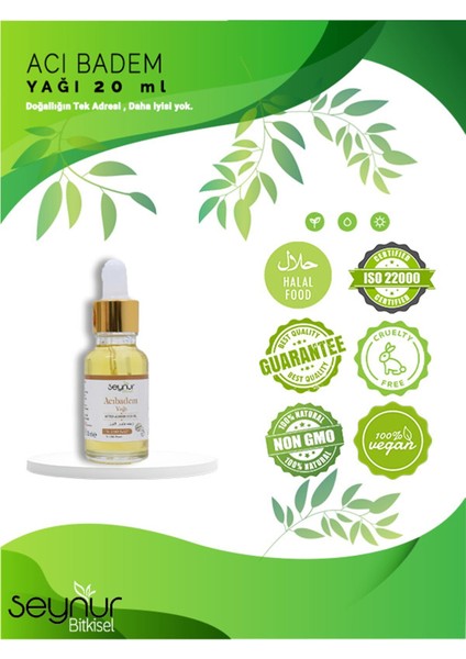 Acı Badem Yağı 20 ml