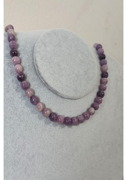 8 mm Lepidolit Doğal Taş Kolye fiyatları