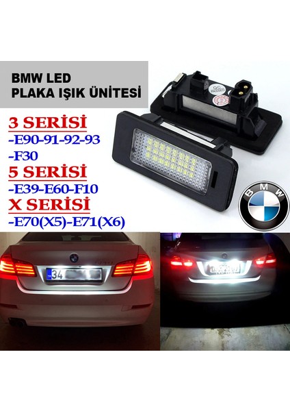 Bmw F30 LED Plaka Aydınlatma - Bmw F30 Plaka Lambası LED 316I 318I 320I 320D 328I 330I