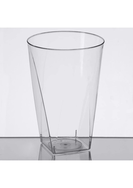 500 Adet Lüks Kristal Şeffaf Plastik Bardak 295 cc