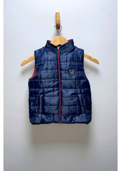 Erkek Çocuk Flato Cepli Içi Elyaflı Şişme Yelek MNK0409