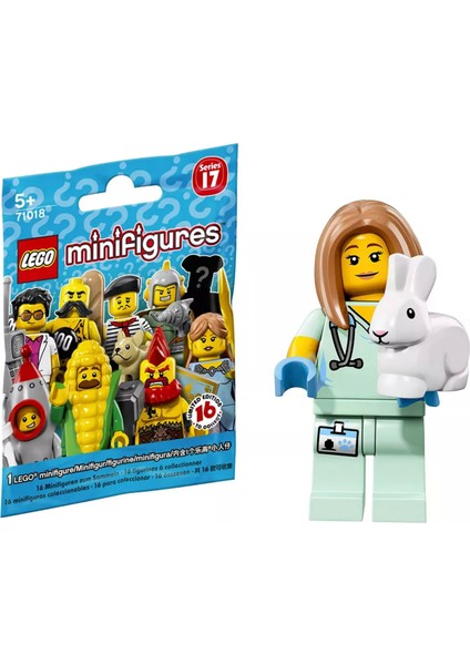 71018 Minifigür Seri 17 5 - Veterinarian Minifigür