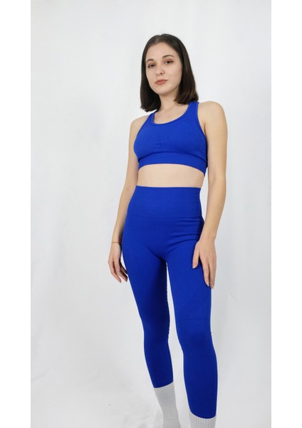 Ta Sports Wear Yüksek Bel Toparlayıcı Seamless Tayt ve Büstiyer Takım