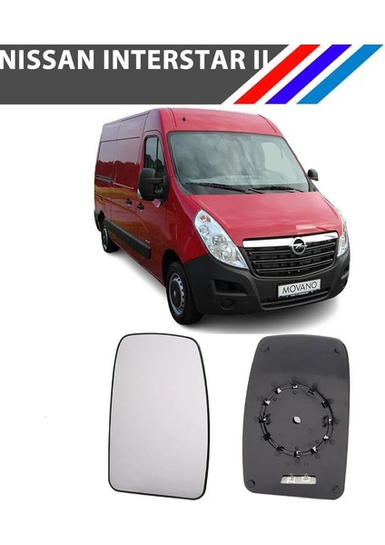 Nissan Interstar 2 Kasa Sol Dış Ayna Camı Sürücü Tarafı 2002-2008