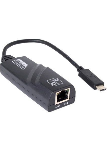 Type-C Ethernet 10/100/1000 Çevirici Type C RJ45 USB 3.1 Arayüzü (Usb C RJ45) Gigabit Lan Network