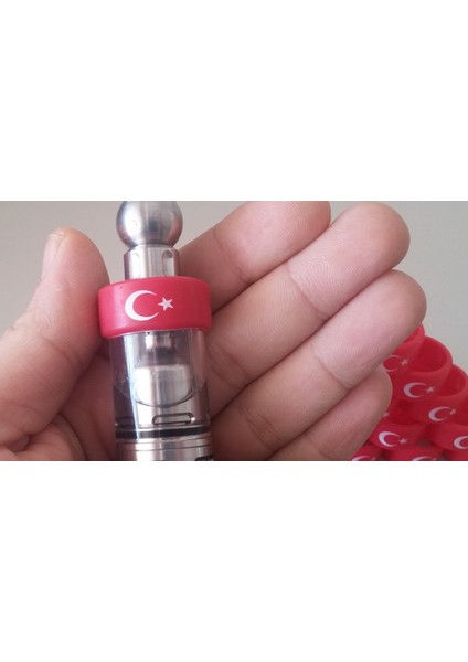 10 Adet Ay Yıldız Silikon Lastik Bant Vape Band 22 mm Vape Bant