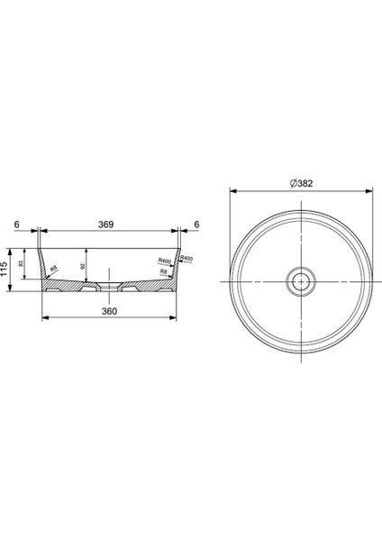 Bocchi Sottile Slim Line Çanak Lavabo 38 cm Mat Siyah 1478-004-0125 fiyatları
