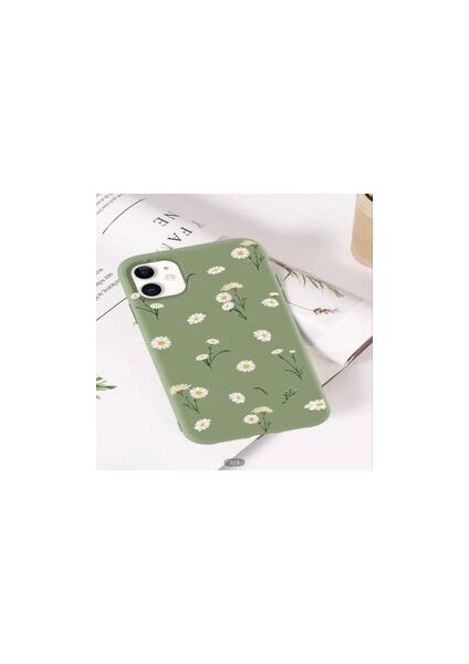 Iphone 11 4k-Papatya Desen Baskılı Kılıf