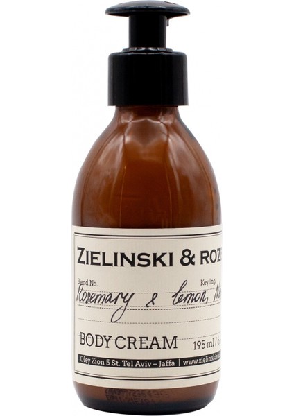 Rosemary , Lemon , Neroli Body Cream 195 Ml