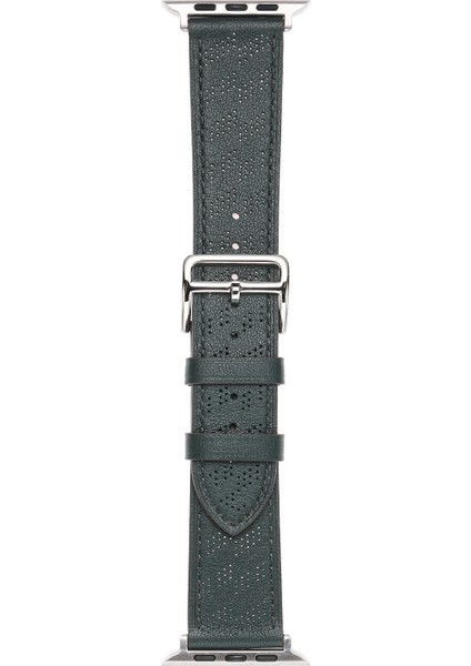 Apple Watch 40 mm Için Krd-76 Delikli Pu Deri Kordon-Kayış