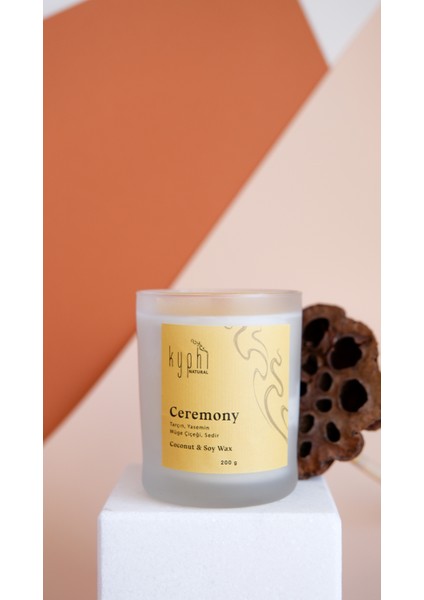 Ceremony Candle Hindistan Cevizi ve Soya Wax Mum