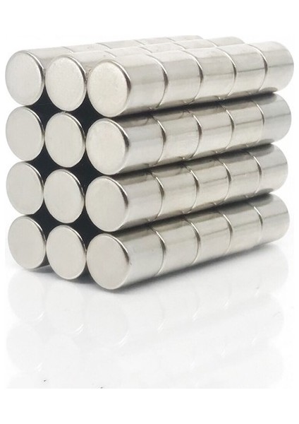 5 Adet 10 x 10 mm Yuvarlak Güçlü Neodyum Mıknatıs