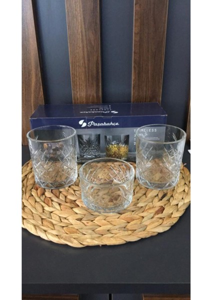 3 Parça Timeless Viski Keyfi Seti - 2 Viski Bardağı + 1 Çerezlik Kase