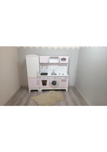 Buzdolaplı Işıklı Ahşap Oyun Mutfağı (Xxl) fiyatları