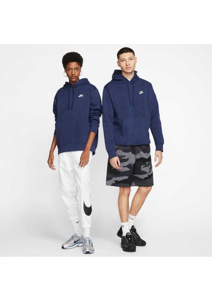 Sportswear Club Fleece Pullover Brushed-Back Hoodie Erkek SWEATSHIRT-BV2654-410