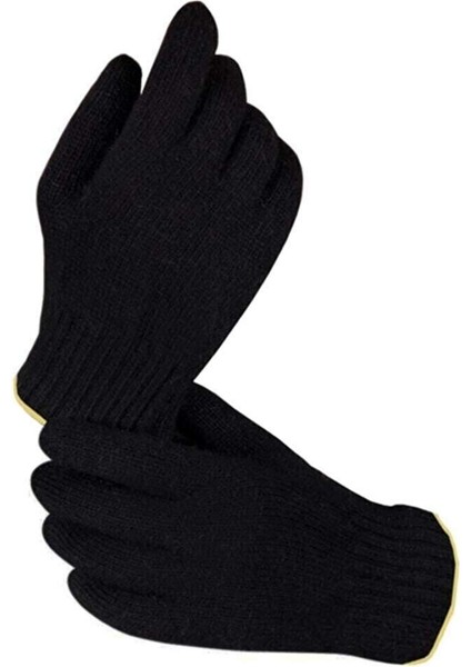 Orta Kalın Siyah Sıcak Tutan Yün Kışlık Kadın Erkek Eldiven 1 Çift fiyatları