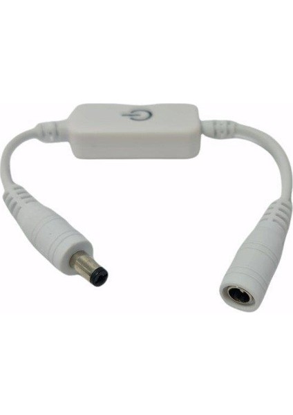 12V-24V Dokunmatik On-Off Anahtar 5.5x2.5mm Beyaz modelleri