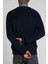Regular Fit Normal Kesim Bisiklet Yaka İndigo Triko Kazak 5