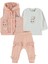 Kız Bebek 3'lü Takım 6-18 Ay Pudra 1