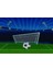 çocuk Odası Halısı Mavi Yeşil Futbol Yolluk Kaymaz Yuvarlak Oval Kesme Ince Yıkanabilir Halı 2