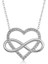 Gümüş Kalpli Sonsuzluk Bayan Kolye 3