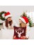Dört Kırmızı Noel Kare Yastık Kılıfı (Kırmızı)(Yurt Dışından) 4