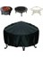 Su Geçirmez Veranda Yangın Çukur Kapak Siyah Uv Koruyucu Izgara Barbekü Barınak Açık Bahçe Barbekü Kapak Gölgelik Mobilya Kapakları (75 * 30 Cm) 3