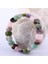 Rodonit Aventurin Dumanlı Kuvars Yeşim Ametist Pembe Kuvars 9X14 mm Bileklik 2