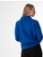 Degaje Yaka Oversize Basic Saks Bayan Kazak 5