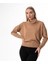 Degaje Yaka Oversize Basic Karamel Bayan Kazak 3