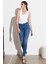 Skinny Fit Dar Kesim Yüksek Bel Esnek Jean Kot Pantolon 1
