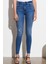 Skinny Fit Dar Kesim Yüksek Bel Esnek Jean Kot Pantolon 3