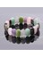 Sertifikalı Rodonit Aventurin Dumanlı Kuvars Yeşim Ametist Pembe Kuvars 9X14 mm Bileklik 4