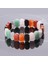 Sertifikalı Akik Jasper Obsidyen Pembe Kuvars Aventurin Dumanlı Kuvars 9X14 mm Bileklik 4