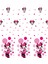 Çocuk Odası - Sevimli Minnie Mouse Baskılı Zebra Perde 2
