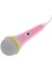 Çocuklar Müzikal Eğitim Oyuncak 3.5mm Masaüstü Bilgisayar Mikrofon Pembe (Yurt Dışından) 3