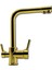 Arıtmalı Evye Batarya Gold (Altın) Renk 3'lü Set Evye-Lavabo-Banyo Bataryası 2
