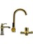 Mutfak Evye Batarya Gold (Altın) Renk 3'lü Set Evye-Lavabo-Banyo Bataryası 1