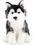 Animals Of The World 28CM Floppy Siyah Husky 1