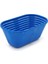 Hamur Mayalama Sepeti Bezli Oval Mavi 22X13,5X8 1
