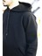 090 Kadın Erkek Polar Kapuşonlu Erkek Polar Kadın Polar Soğuk Geçirmez Oversize 3 Iplik Rahat Kalıp 4
