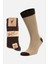 Erkek Alpaka Yünü Kışlık Topuk Renkli 2 Çift Bej/kahve Soket Çorap - GW-3096-B/K 1