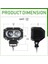 Offroad Sis Lambası 40W Beyaz-Amber Çakarlı 12-30V / LASS298 4